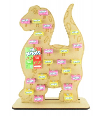 6mm Nerds Candy Sweets Holder Advent Calendar - Dinosaur